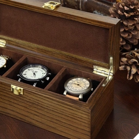 Gerrit Luxury Watch Box Jewelry Box Jewelry Box - Solid Wood Retro Watch Box Display Box Bracelet Collection Storage Box Jewelry Box Women