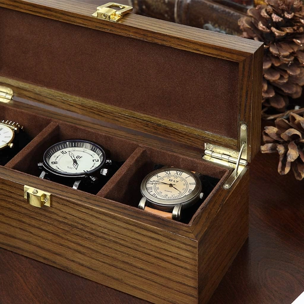 Gerrit Luxury Watch Box Jewelry Box Jewelry Box - Solid Wood Retro Watch Box Display Box Bracelet Collection Storage Box Jewelry Box Women