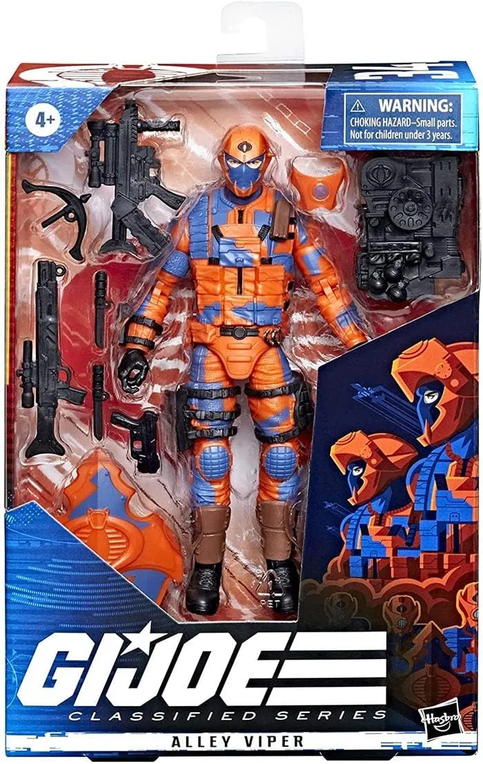 G.I. Joe Classified Series Alley Viper Action Figure 34 Collectible Premium Toy, Multiple Accessories 6-Inch-Scale with Custom Package Art