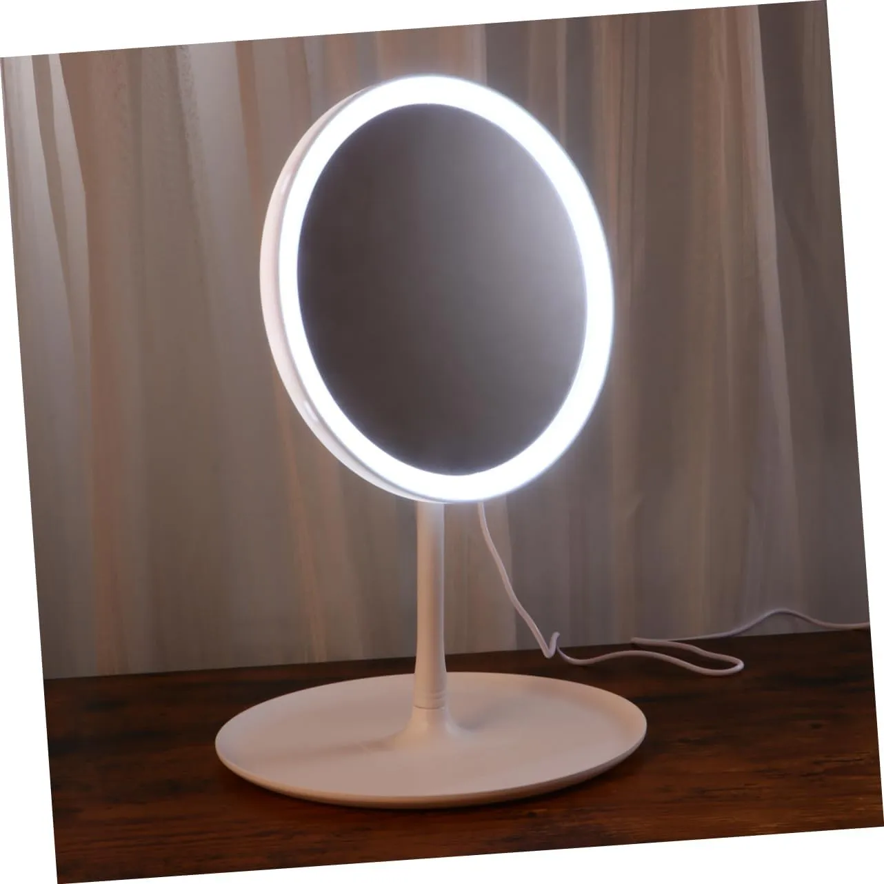 Girls Makeup Mirror Lighted Cosmetic Mirror LED Cosmetic Mirror LED Vanity Mirror Tabletop Mirror Makeup vanit
