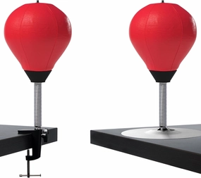 GLACIAL Stress Relief Desktop Punching Bag I Comes with Desk Clamp and Extra Strong Suction Cup