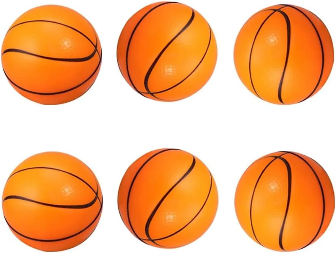 Globe Stress Balls 24Pack 2.5" Mini Foam World Map Squeeze Stress Balls Planet Earth Stress Relief Ball Party Favor Balls to Release Stress for Children Anxiety Relief (Basketball, 4inch 12PCS)
