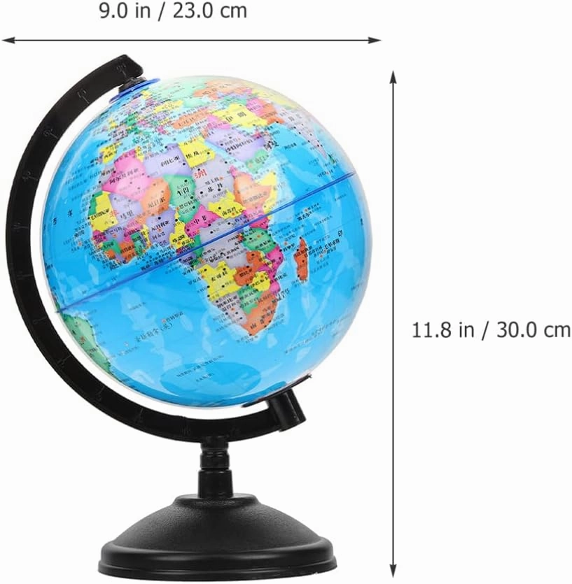 Globe Piggy Bank Globe Saving Bank Piggy Bank World Globe Coin Container Bank Globe Shaped Piggy Bank for Desk Decor