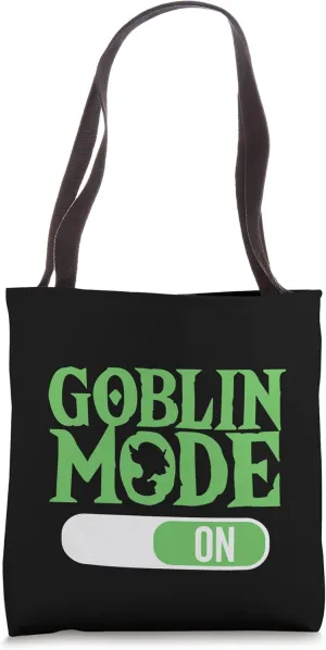 Goblin Mode On Funny Term Lazy Greedy Word of the Year Tote Bag
