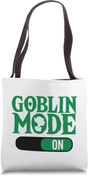 Goblin Mode On Funny Term Lazy Greedy Word of the Year Tote Bag