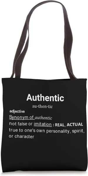 Grammar Word Of The Year 2023 "Authentic" Definition Tote Bag