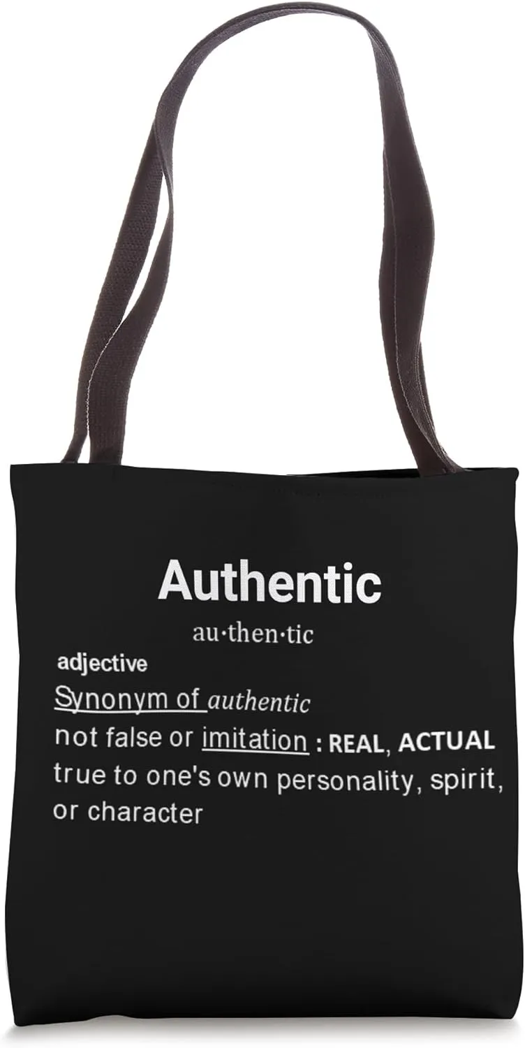 Grammar Word Of The Year 2023 "Authentic" Definition Tote Bag