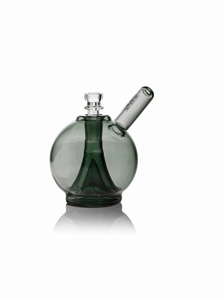 GRAV® GLOBE BUBBLER w/ Grav 14mm 90° Quartz Bucket, Inserts, & Carb Cap Set