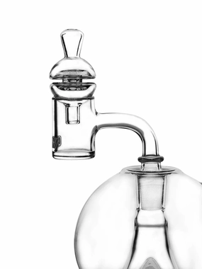 GRAV® GLOBE BUBBLER w/ Grav 14mm 90° Quartz Bucket, Inserts, & Carb Cap Set