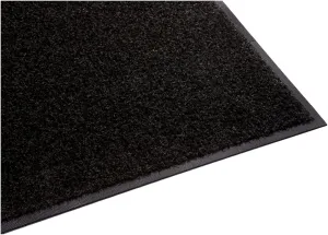 Guardian Platinum Series Indoor Wiper Floor Mat, Rubber with Nylon Carpet, 6'x10', Black