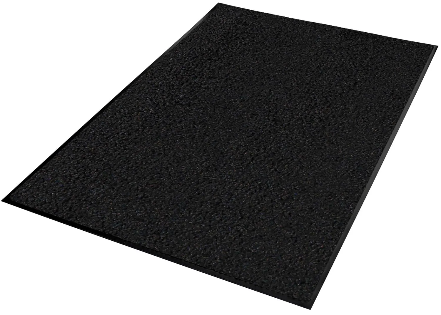 Guardian Platinum Series Indoor Wiper Floor Mat, Rubber with Nylon Carpet, 6'x10', Black