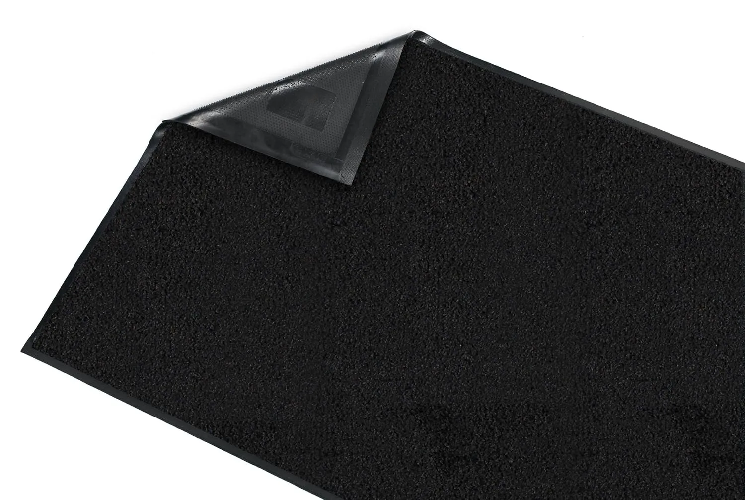 Guardian Platinum Series Indoor Wiper Floor Mat, Rubber with Nylon Carpet, 6'x10', Black