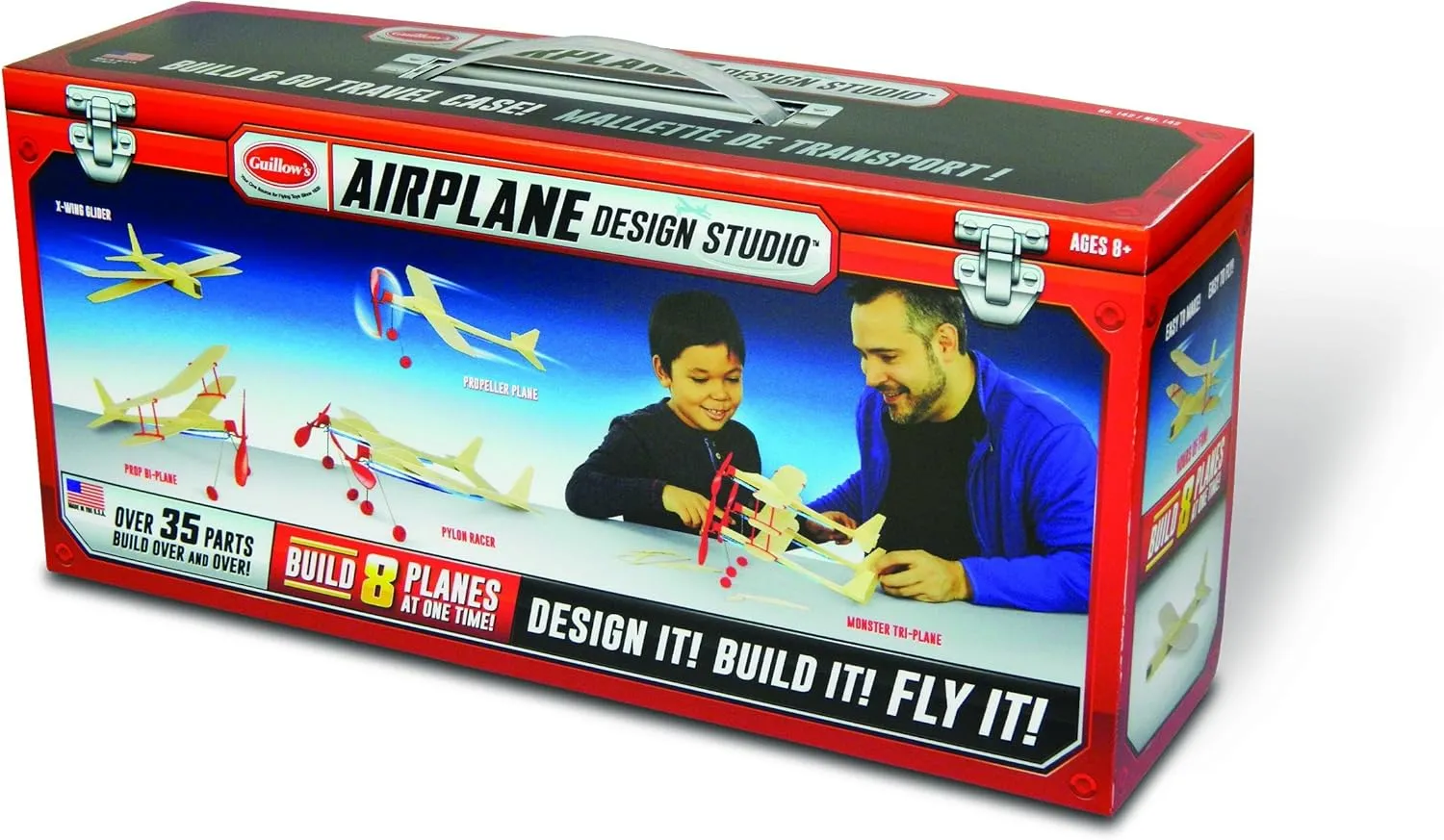 Guillow's Airplane Design Studio with Travel Case Building Kit