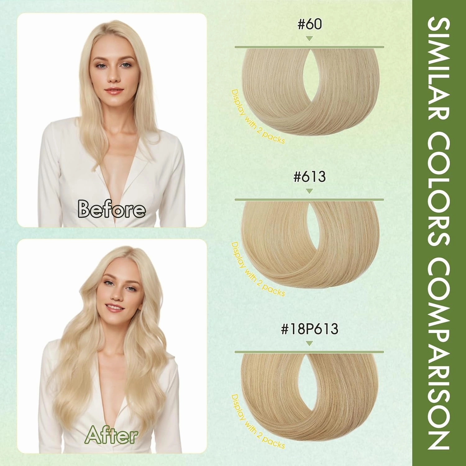 Hairro Microlink Human Hair Extensions For Women Micro Loop Micro Beads Real Hair Pre Bonded Cold Fusion Micro Ring Hairpieces 14 inch 50g 100 Strands #60 Platinum Blonde