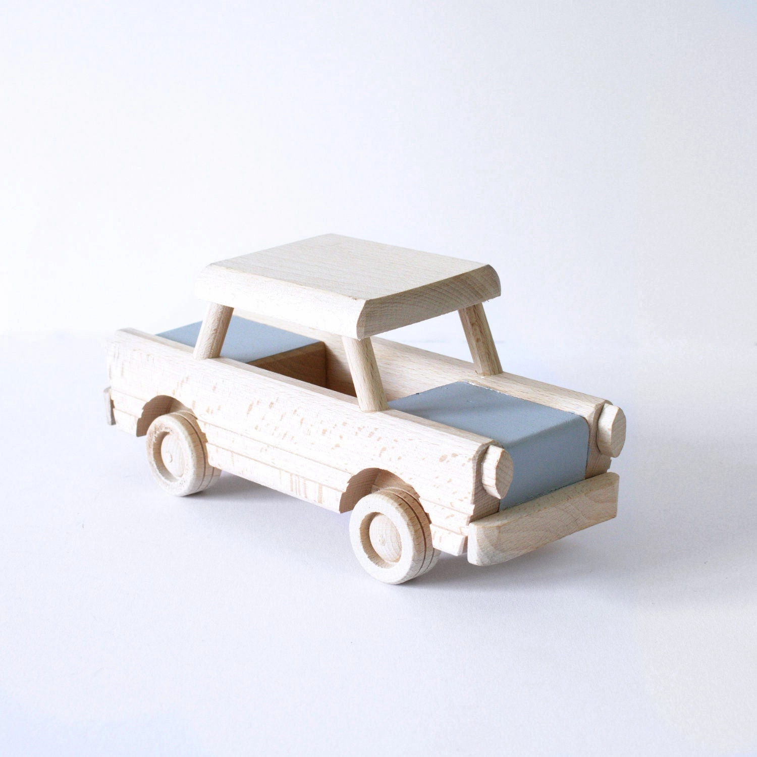 Handcrafted Wooden car toy - custom colour choice
