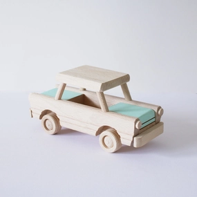 Handcrafted Wooden car toy - custom colour choice