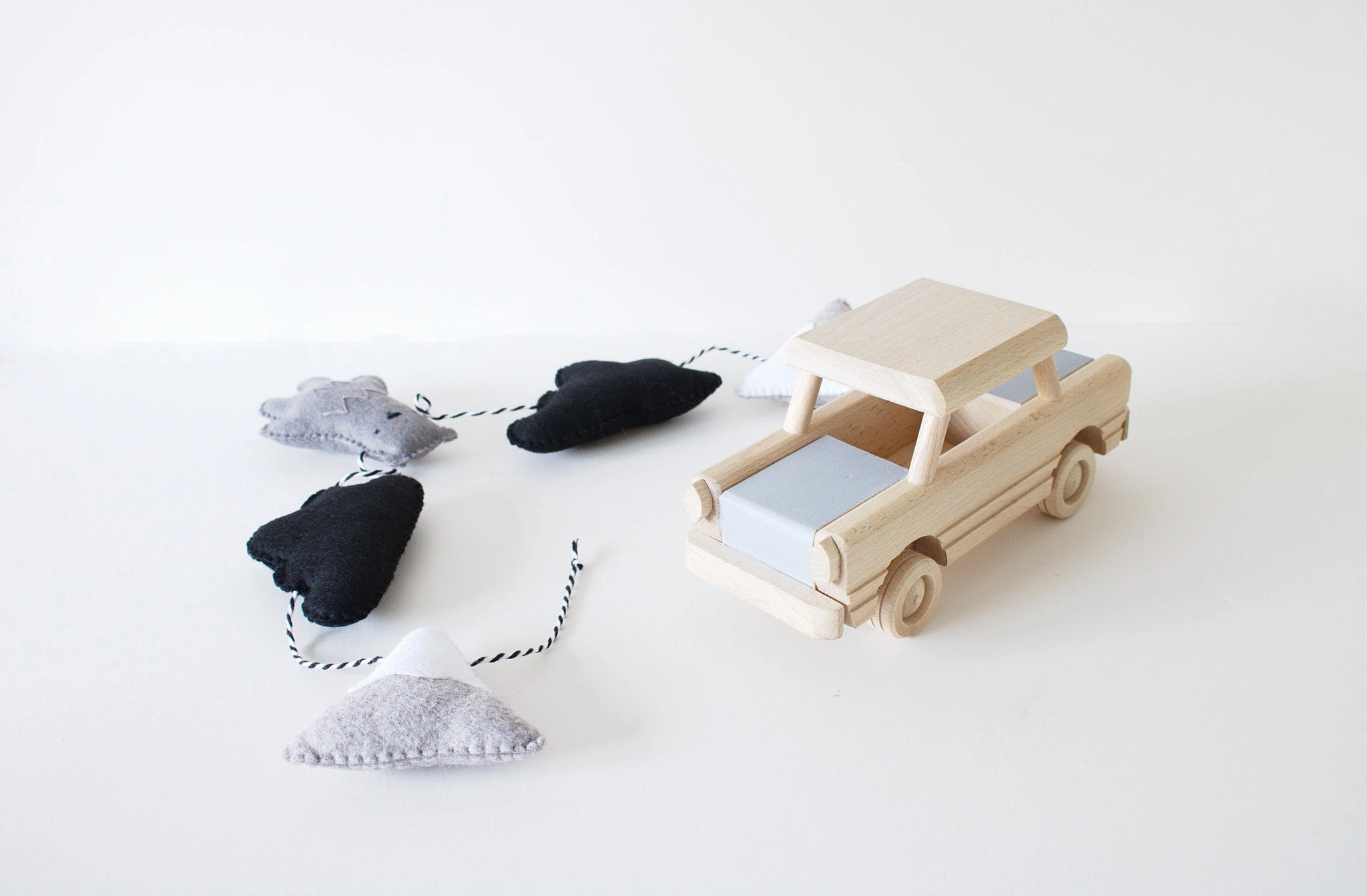 Handcrafted Wooden car toy - custom colour choice