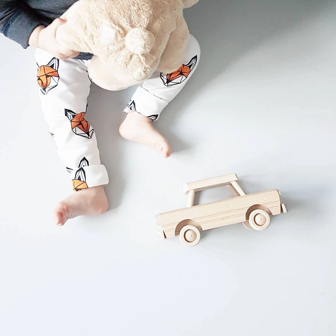 Handcrafted Wooden car toy - custom colour choice