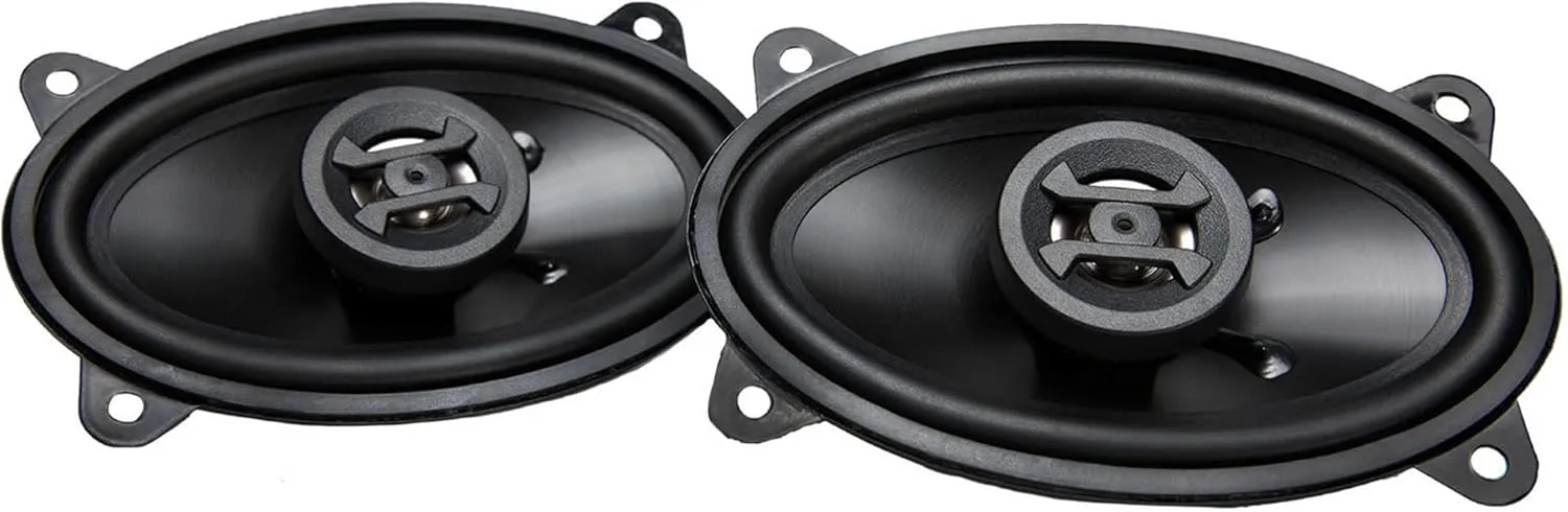 Hifonics ZS46CX 4x6 Car Speakers | Premium Audio Upgrade | Neo-Mylar Tweeter, Alpha-Cellulose Cones | Deep Bass, Clear Highs | Universal Fit, Moisture-Resistant | 200W Max