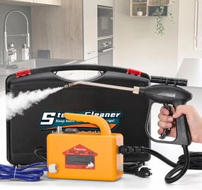 High Pressure Steam Cleaner, 1700W Handheld Steamer for Cleaning Grout Tile, Hand Held Portable Steam Pressure Washer for Car Cleaning Steamer High Heat for Home 110V