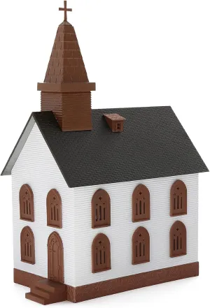 HO Scale Painted Assembled Model Church 1:87 Building for Model Railway Layout Diorama JZ8706
