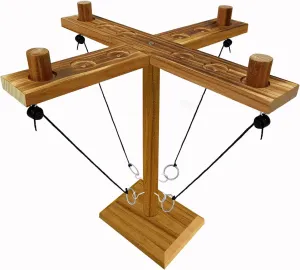 Hook and Ring Game, Large Ring Toss Game for Adults, Tabletop Games, Hook Game Ring Toss for Family, Party,Bar