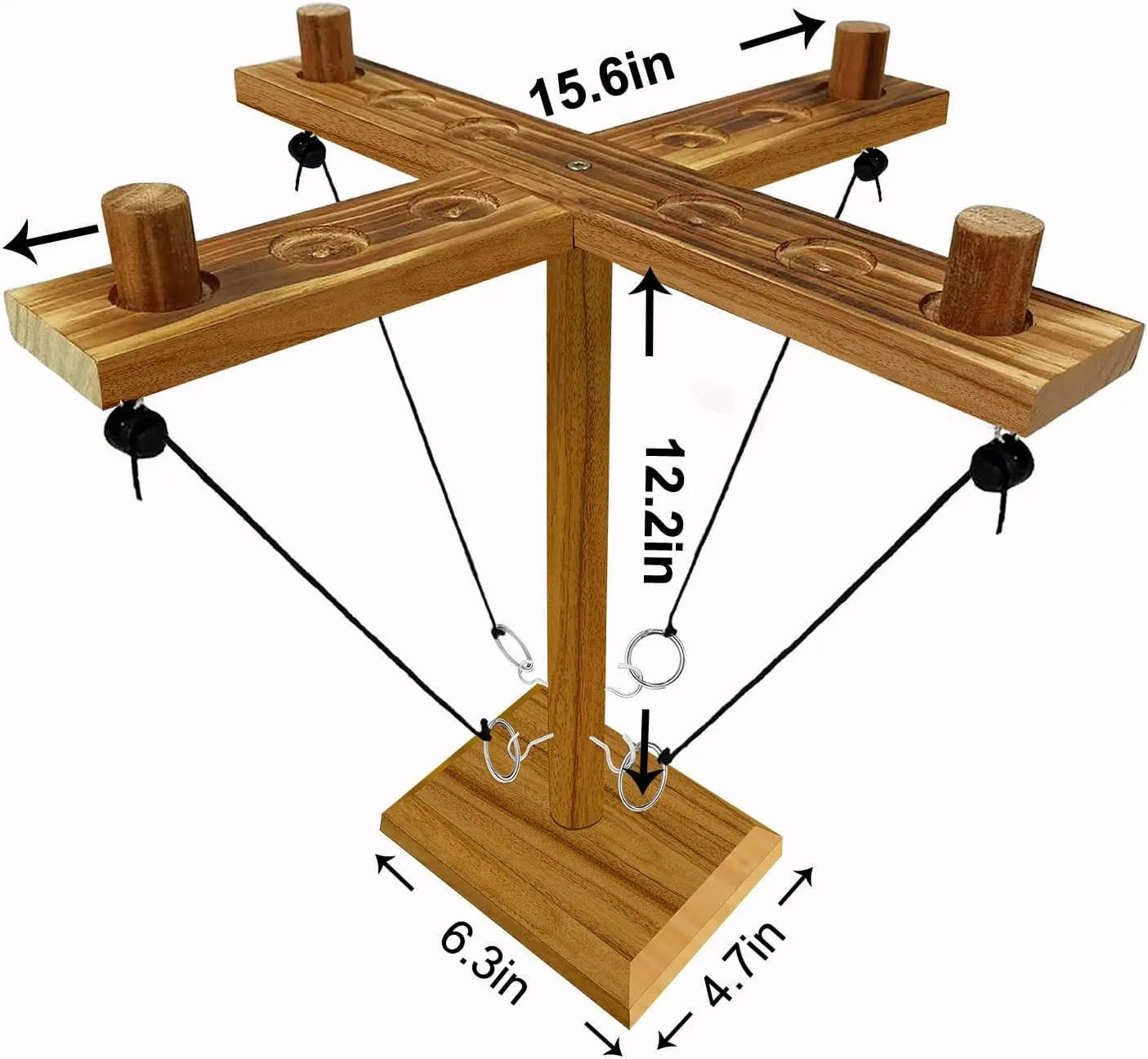 Hook and Ring Game, Large Ring Toss Game for Adults, Tabletop Games, Hook Game Ring Toss for Family, Party,Bar