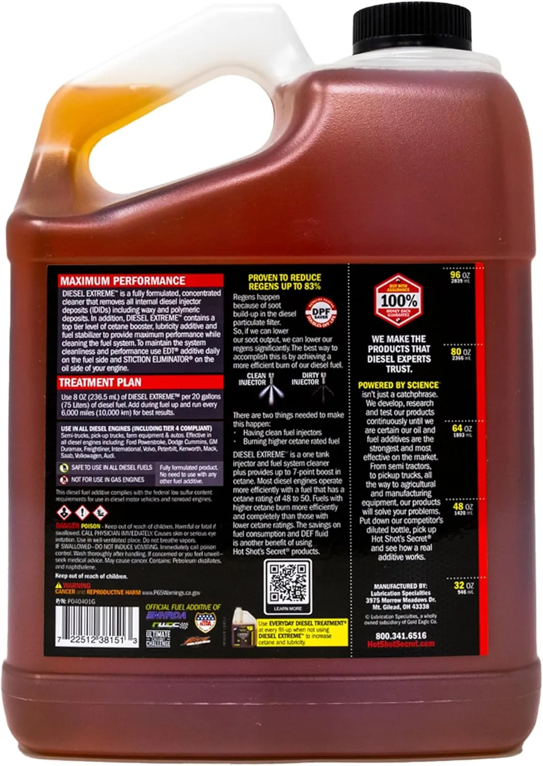 Hot Shot's Secret Diesel Extreme 1 Gallon, Concentrated Fuel System Cleaner, Diesel Fuel Additive, Injector Cleaner - Increases MPG & Restores Engine Performance
