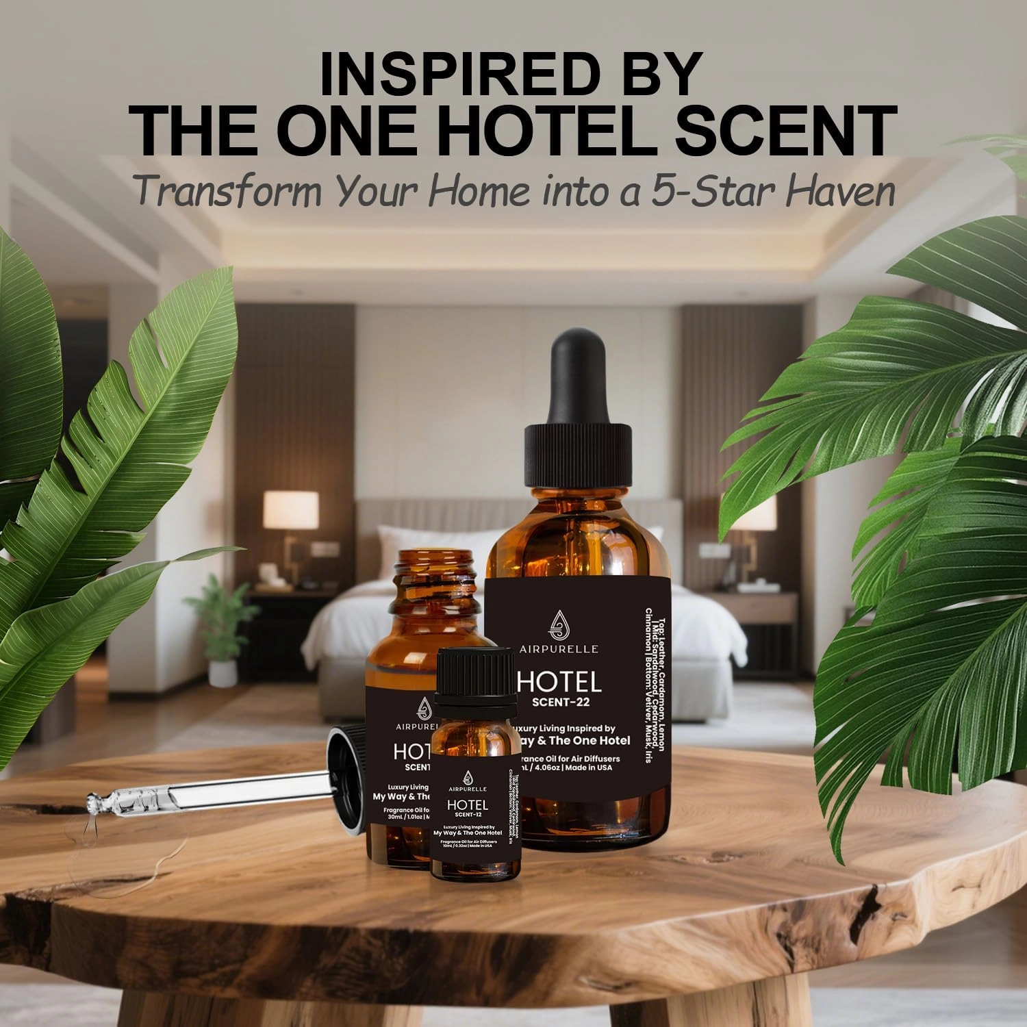 Hotel Collection Diffuser Oil Inspired by The The One Hotel Scent, Luxury Essential Oils for Diffusers for Home, Bedroom, Bathroom & Living Room, Long Lasting Aroma, 0.68 FL Oz(My Way)