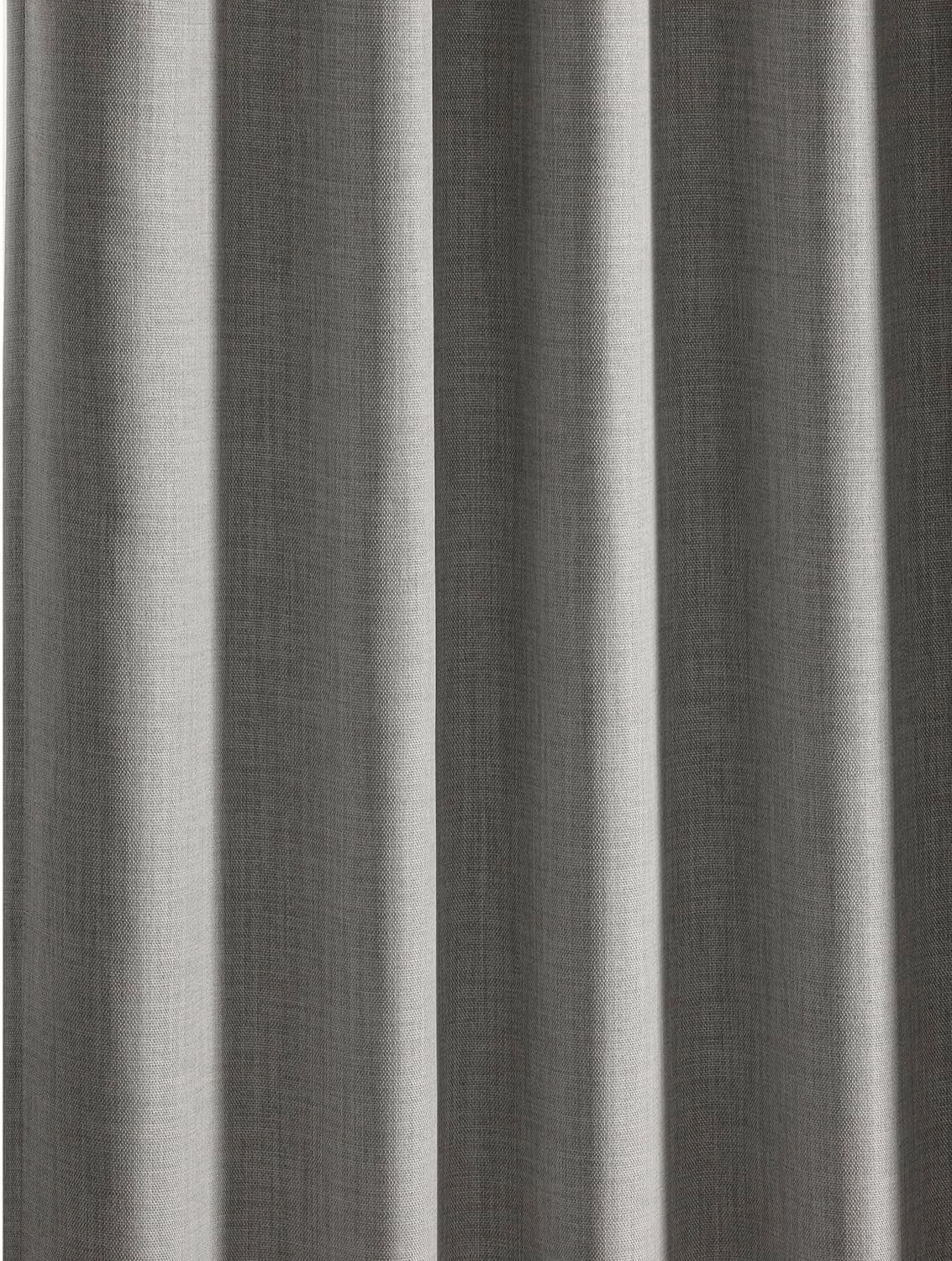 HPD Half Price Drapes - Faux Linen Curtains for Living Room (1 Panel) - 50W X 108L - Textured Room Darkening Curtains for Bedroom 108 Inches Long - Drapes for Home Decor, Clay