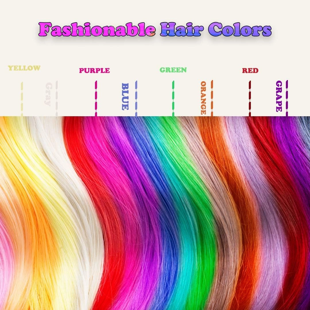 Human Hair Swatches Testing Color 5 Natural Level Shades Samples for Salon Color Rings 30 Pieces 8 Inch