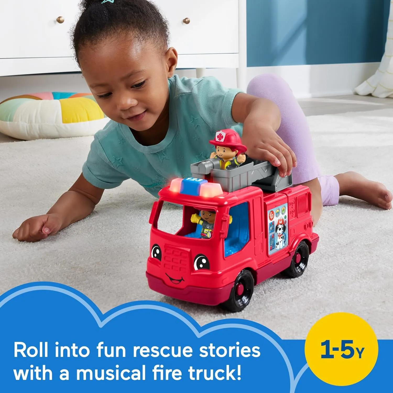 HXC10 FISHER PRICE LITTLE PEOPLE FIRE TRUCK