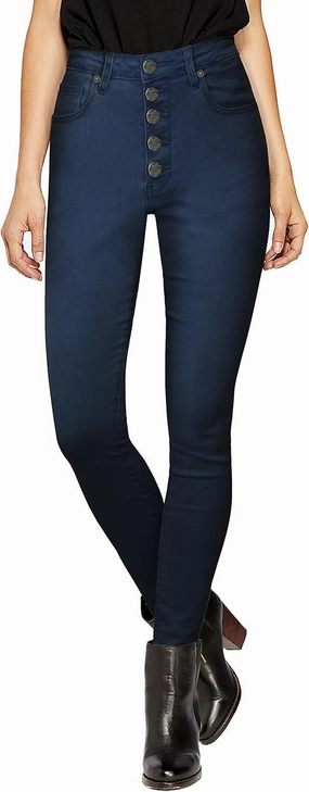 Hybrid & Company Women’s Classic Denim Mid Rise Skinny Jeans Super Stretch Pants