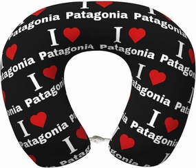 I Love Patagonia Neck Pillow Memory Foam U-Shaped Travel Neck Pillow for Airplanes Car Home