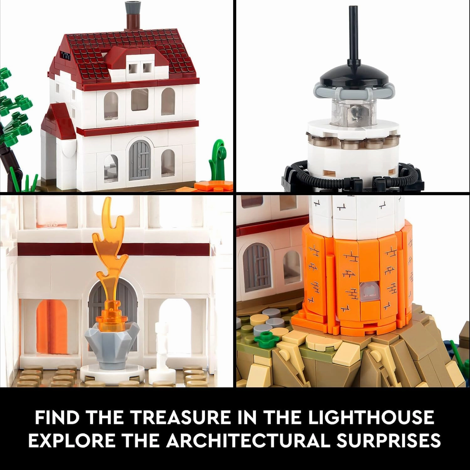 Ideas Lighthouse Building Set for Adults and Kids, Creative STEM Architecture, Collection for Boys and Girls Ages 8  (516 Pieces)