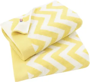Imabari Towel, 2 Piece Bath Towel Set, Japanese Towels, Wave Pattern, Soft and Highly Absorbent, Citrus