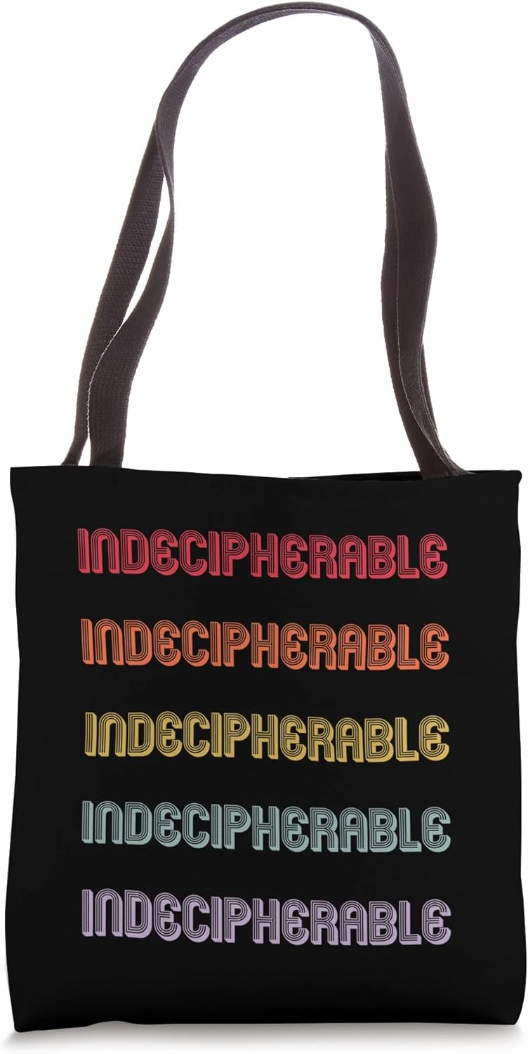 Indecipherable Tote Bag
