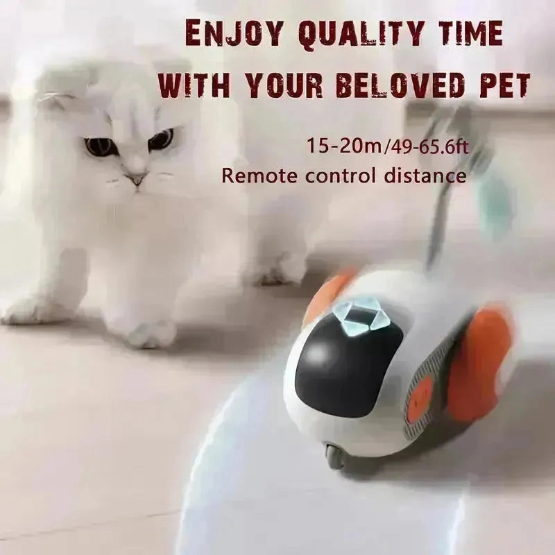 Interactive Dual-Mode Cat Teasing Toy Car