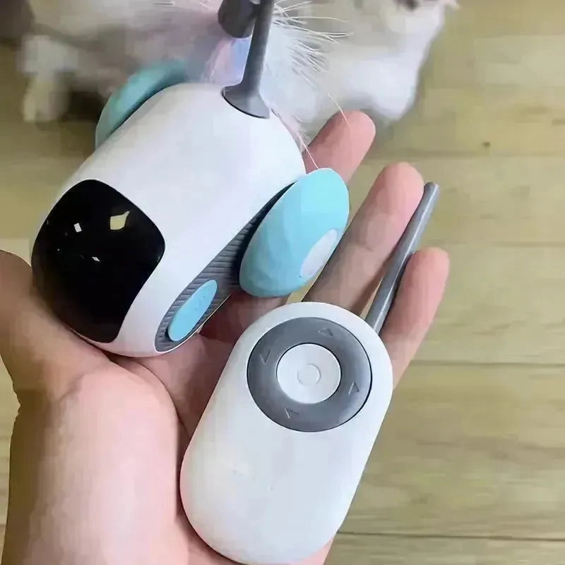 Interactive Dual-Mode Cat Teasing Toy Car
