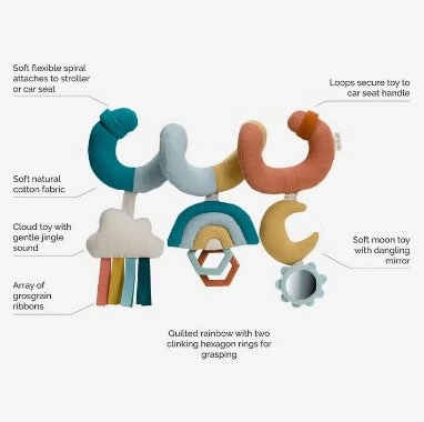 Itzy Ritzy Bitzy Bespoke Spiral Car Seat Activity Toy