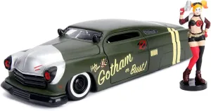 JADA DC Comics Bombshells Harley Quinn & 1951 Mercury Die-cast Car, 1: 24 Scale Vehicle & 2.75" Collectible Figurine 100% Metal