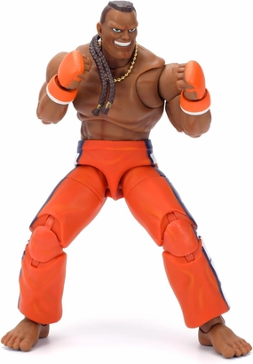 Jada Toys – Street Fighter II Dee Jay Action Figure Wave 3 – 1:12 Scale, 6" Tall, Interchangeable Heads, Hands & Accessories