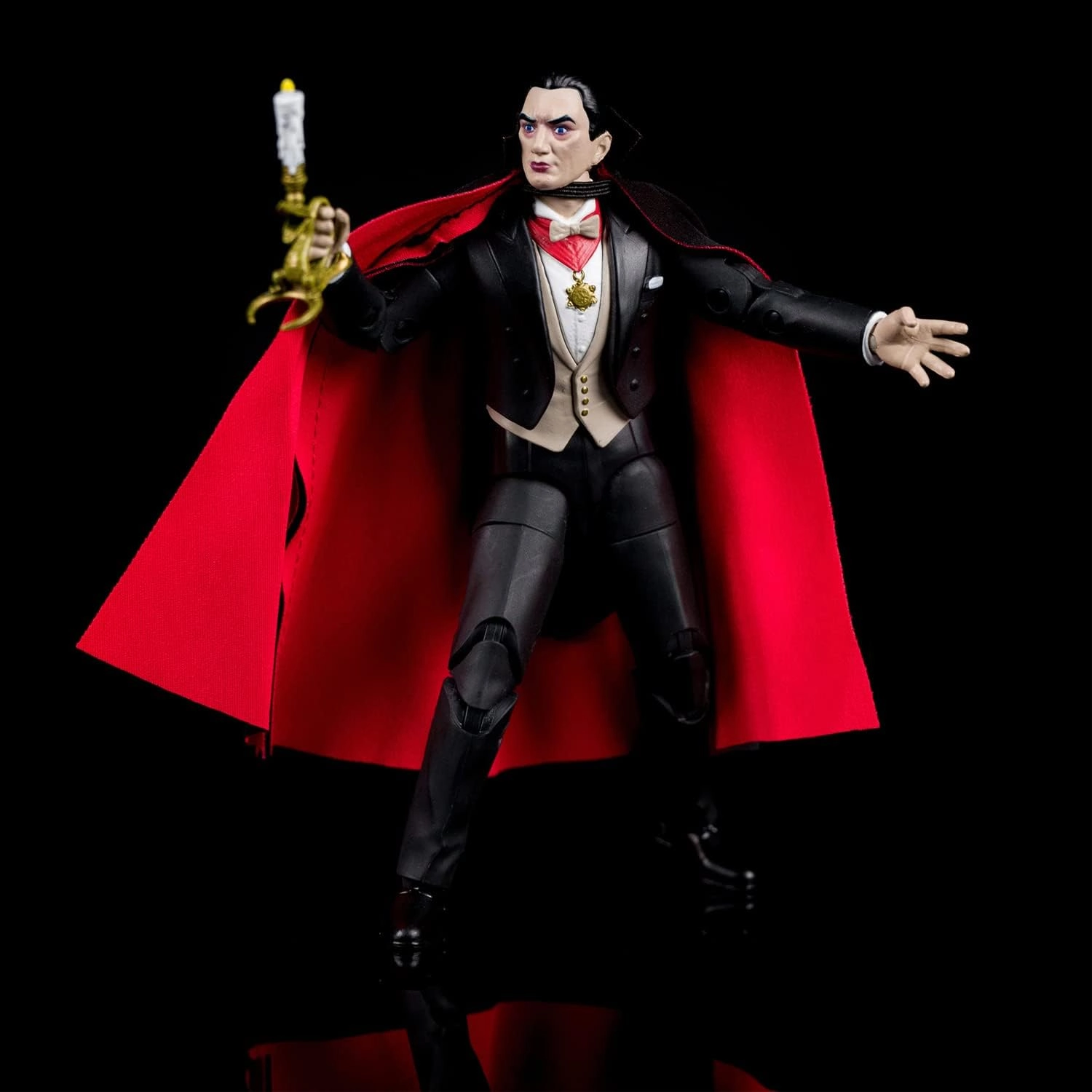 Jada Universal Monsters Dracula 6” Deluxe Collector Figure, Black, One Size