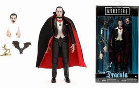 Jada Universal Monsters Dracula 6” Deluxe Collector Figure, Black, One Size