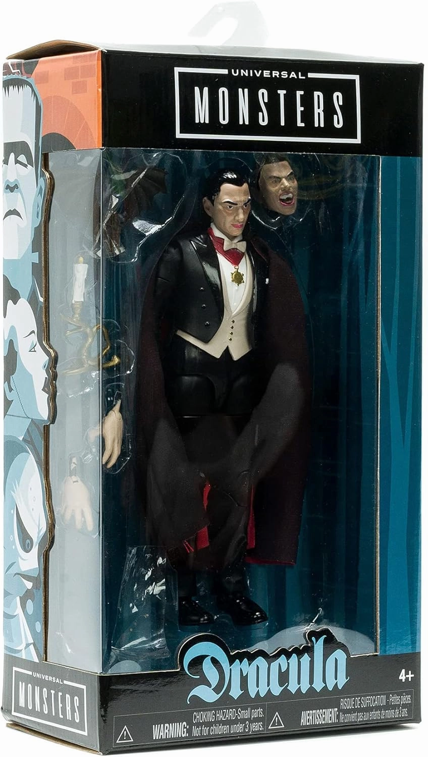 Jada Universal Monsters Dracula 6” Deluxe Collector Figure, Black, One Size