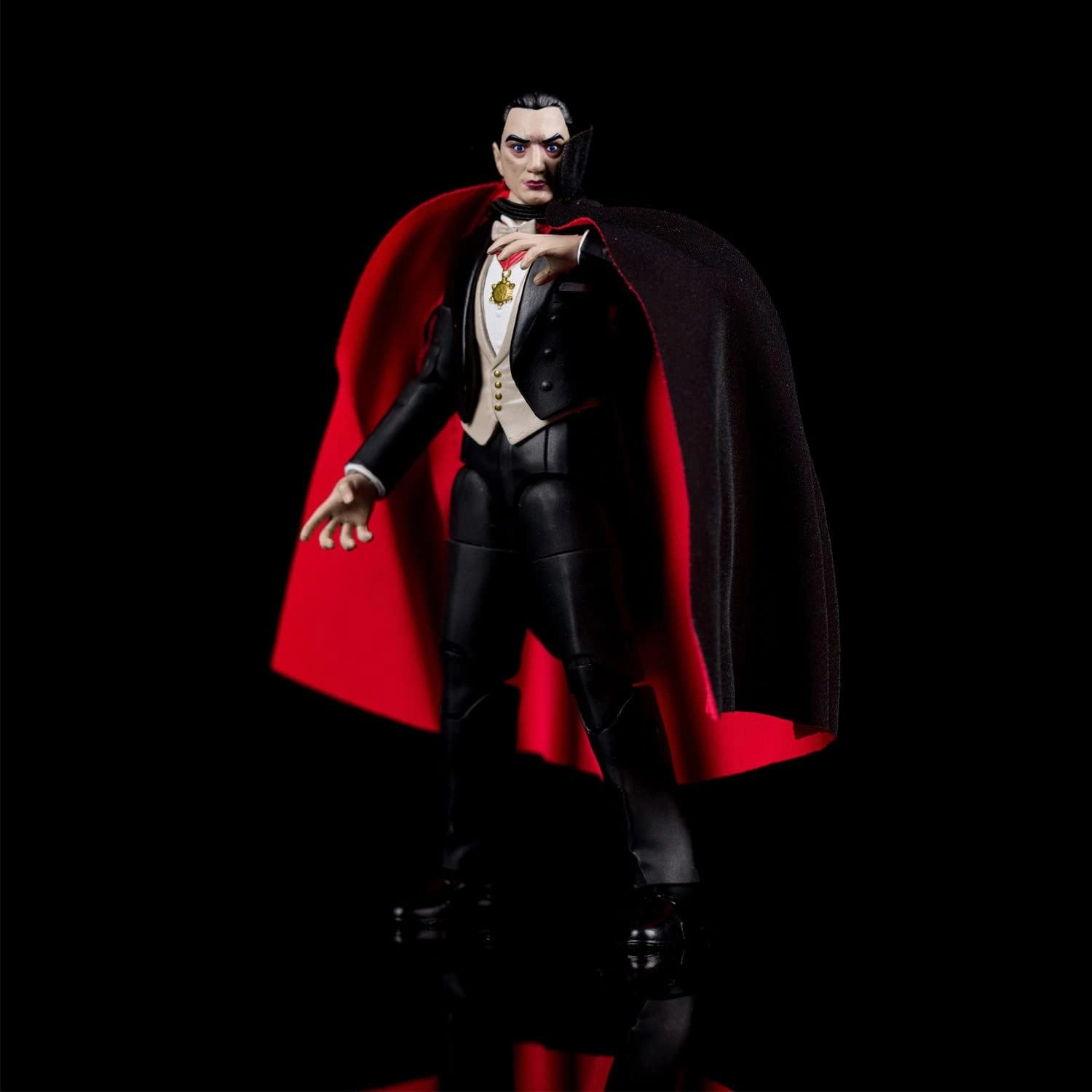 Jada Universal Monsters Dracula 6” Deluxe Collector Figure, Black, One Size
