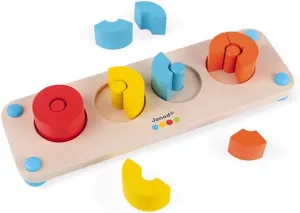 Janod Essentials Fractions Wooden Learning Toy - Ages 2  - J05072