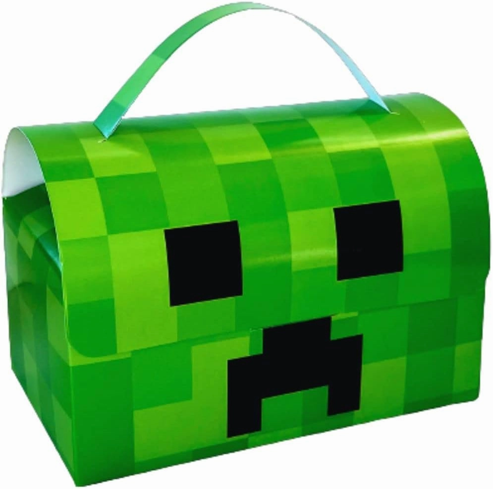 Jayd products, Mining Party Favor Box, (12 Pack) Miner Pixel Video Game Birthday Party Supplies
