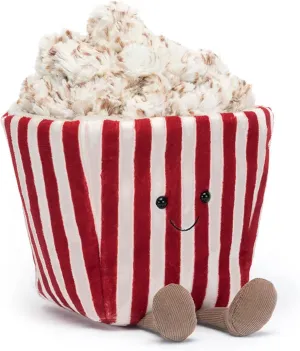Jellycat Amuseables Popcorn Stuffed Toy, 8.5 inches - Food Plush - Fun Gift Idea