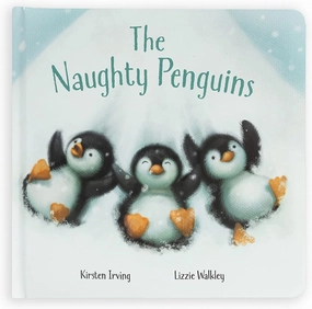 Jellycat The Naughty Penguins: A Baby Board Book Children's Book - Baby Gift